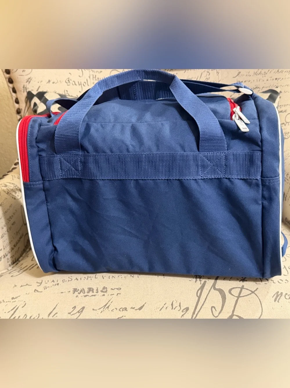 Rare Adidas Court Lite Duffle Bag Tech Indigo White